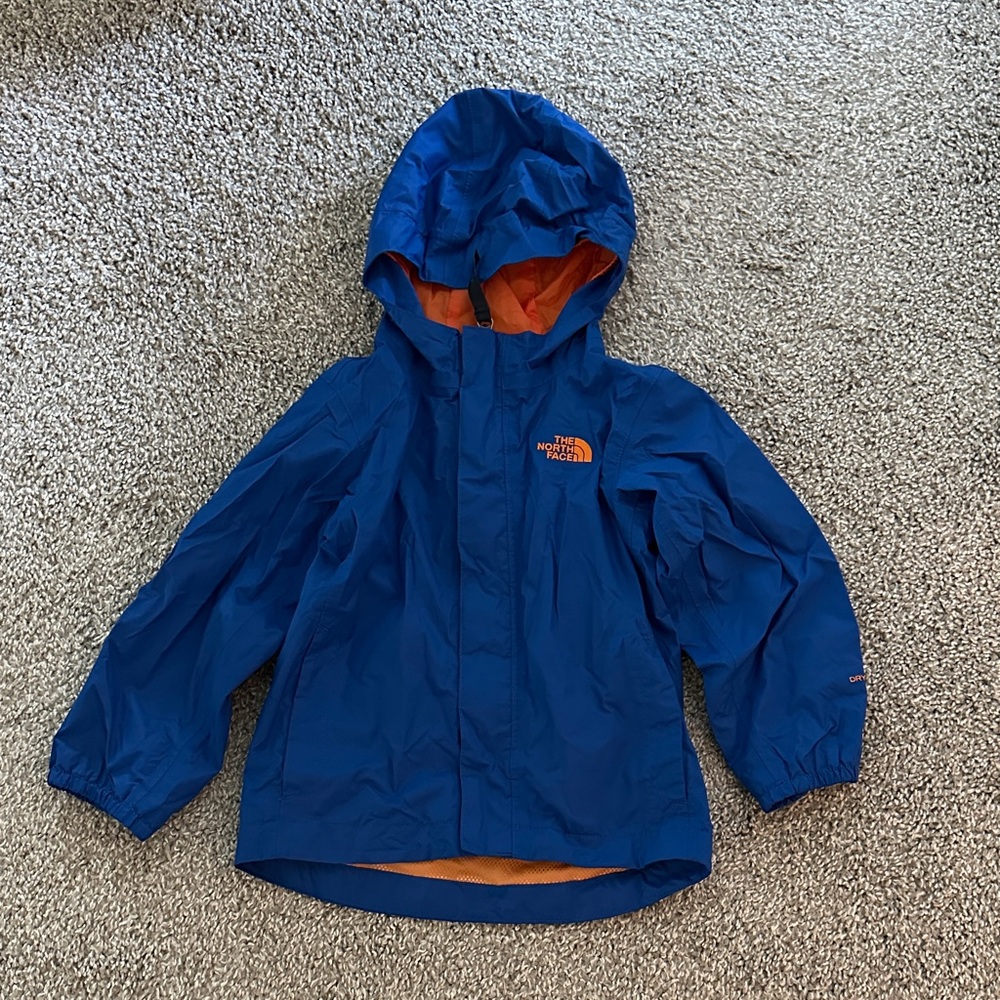 The North Face Kids Raincoat in Blue and Orange- 3T